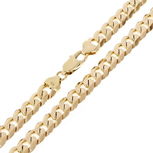 14k yellow gold solid curb - 14k,